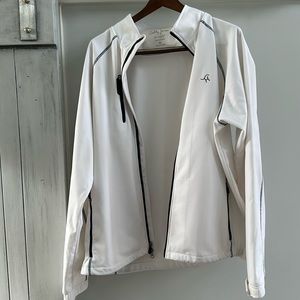 Bobby Jones X-H20 wind/rain jacket w Sand Hills Golfcourse logo on left chest